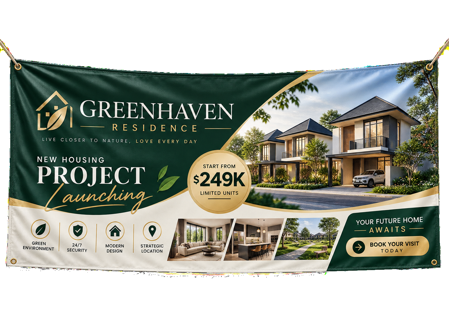 Custom Banner Printing - real estate project banner
