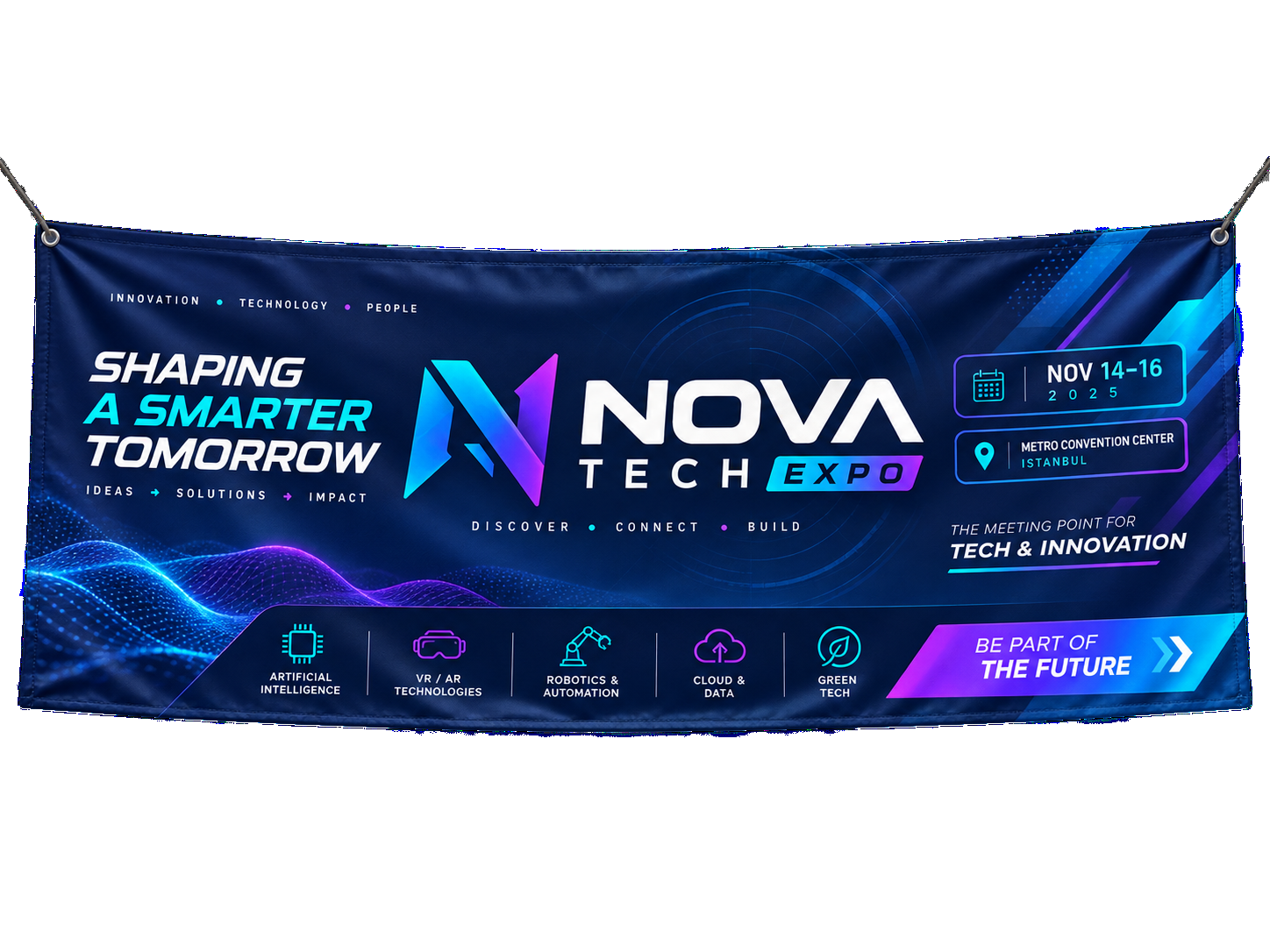 Custom Banner Printing - technology expo banner